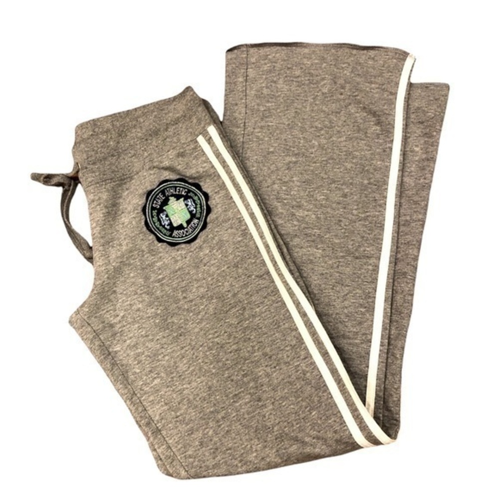 Straight leg gray sweatpants